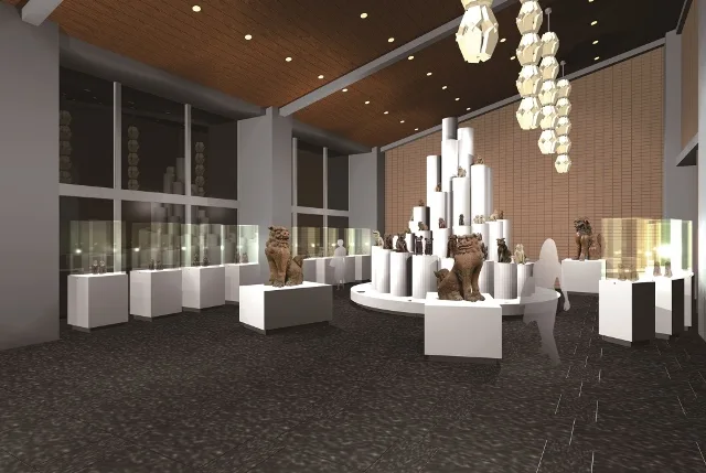 陶製狛犬コレクションリニューアル展示