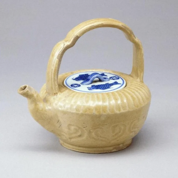 御深井釉銚子　美濃　江戸時代